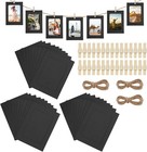 30 Stück Bilderrahmen Pappe 15.5 x 11.5cm Fotorahmen zum Aufhängen Collage Deko