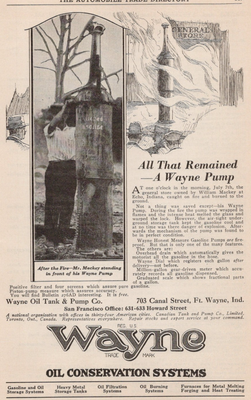 #ad #ad 1921 Wayne Oil Conservation Systems Oil Tanks amp; Pumps Ft Wayne IN Print Ad $9.74