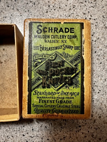 Schrade Walden Knife Antique Box Collectors Piece Very Rare