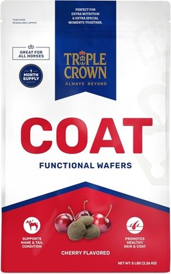 Triple Crown Coat Wafers, Horse Skin Supplement Wafer, 5 lbs