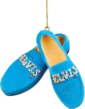 Elvis Presley Blue Suede Shoes Christmas Ornament 1950s Holiday Decorating