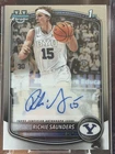 2025-26 Bowman Chrome Richie Saunders Chrome Autograph 1st #CPA-RS BYU Cougars
