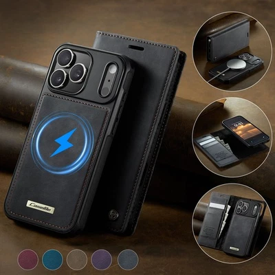 Removable Wallet Case Leather Flip Cover for iPhone 17/17 Pro/17 Pro Max/Air - Image 1 of 4