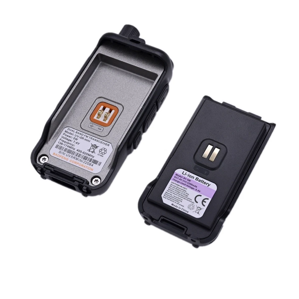 Baofeng UV5R Mini Walkie Talkie VHF UHF Double PTT Key USB-C NOAA App Program - Image 3 of 4