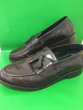 Samuel Windsor - Oxblood Leather Tassel Loafers - Formal Shoes - Size UK 8
