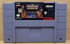 WWF WrestleMania: The Arcade Game (Super Nintendo, 1995) SNES - Tested & Working