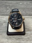COIFMAN HERITAGE SC0172 ROSE GOLD TONE CASE BLACK DIAL WATCH 44MM