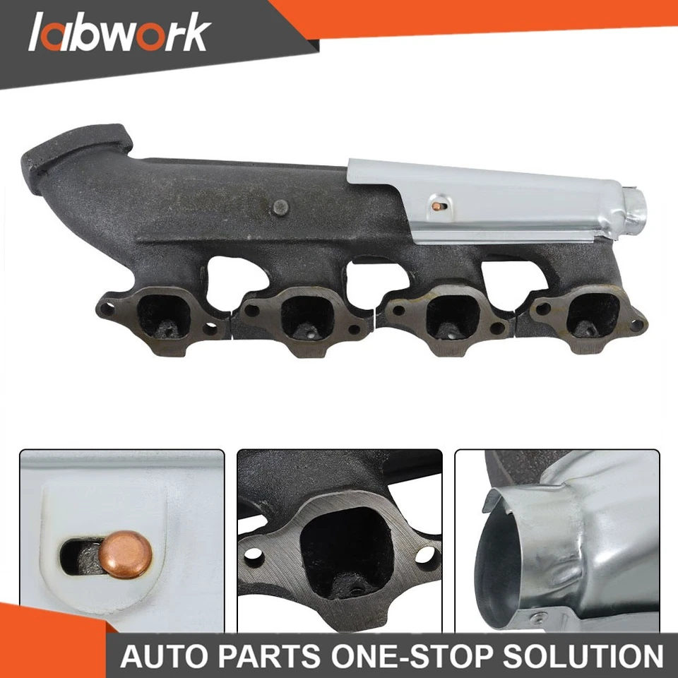 Colector de escape Labwork 2x con junta LH&RH 88-95 para Chevrolet C1500 GMC K3500 Foto 2 de 4