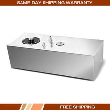 15 Gallon Top Feeding Aluminum Alloy Fuel Tank + Silver Oil Surface Sensor