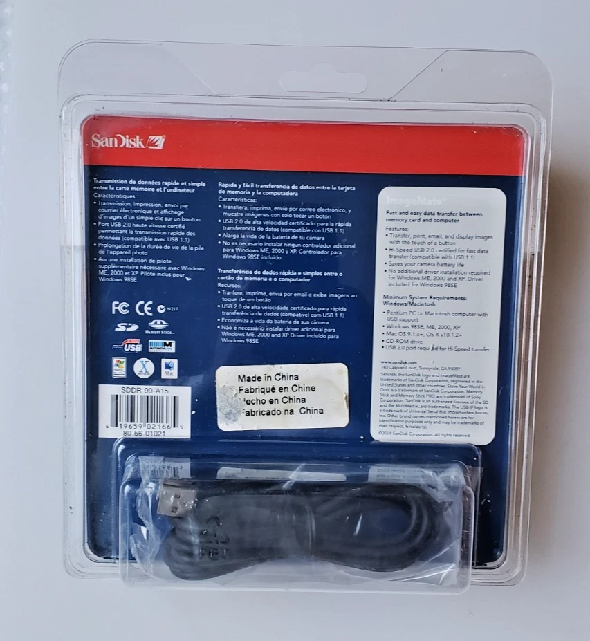 SanDisk ImageMate USB 2.0 5-in-1 Card Reader/Writer - Image 2 of 2