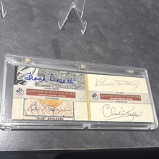 2011 SP Legendary Cuts QUAD CUT SIGNATURE AUTO 1939 Yankees 2/3 Upper Deck