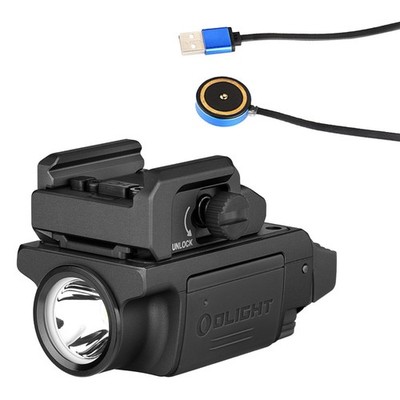 Olight PL-MINI 3 Valkyrie 600 Lumen Rechargeable Rail Mount Flashlight (Black)