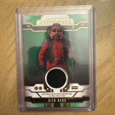 2024 Topps Star Wars Masterwork #RR-N Nien Nunb  Relic SP Green 53/99