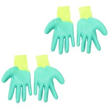 2 Pairs Rubber Pet Training Gloves Protective Gloves Anti Bite for Pets