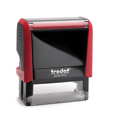 Trodat Printy 4913 Stempel Individuell mit Text Logo 58x22mm Adressstempel Firma