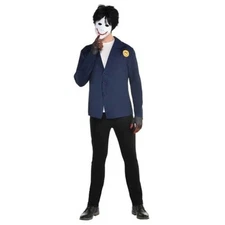 NEW Creepy Painter Costume Adult Standard Size Wig Mask Jacket Gloves Halloween