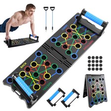 24-in-1 Liegestützebrett Push Up Board inkl. Widerstandsbänder Liegestütze Brett