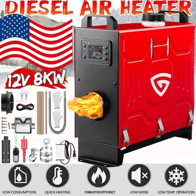 GEARZAAR Diesel Air Heater All-in-One 8KW with LCD Remote Control Bluetooth