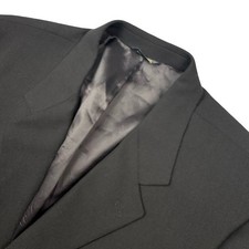 Banana Republic Men s 3-Button Wool Blazer Jacket Black 46R