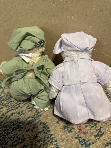 Coppia di orsetti di peluche Unipak rari chirurgo e infermiere nuovi con etichetta 8" - Foto 4 di 9