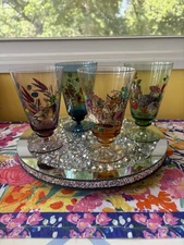 Anthropologie Nathalie Lete Set Of 4 Glasses NEW