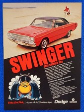 1969 Dodge Dart Swinger 340 Original Classic Print Ad Chrysler Muscle Car Leader 1969 Dodge Dart Swinger 340 Original Classic Print Ad Chrysler Muscle Car Leader