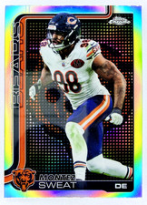 2025 Topps Chrome MONTEZ SWEAT #56 Lightboard Logo Variation Refractor - Bears
