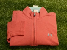 B Draddy Mens Russel Quarter-Zip Golf Pullover NGLA Logo Bandana Red Extra Large