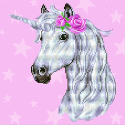 Diamond Dotz Einhorn 32 x 32 cm