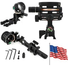 5 Pin Sight 0.019" Archery Compound Bow Adaptor Adjustable Hunting Outdoor Shoot