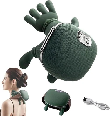 Massaggiatore Cervicale Collo Schiena Shiatsu Wireless Con Calore Rilassante Pro