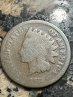 1872 Indian Head Cent, Semi-key date, Free shipping