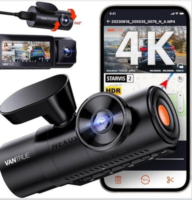 Vantrue N4 Pro 4K 3 Channel Dash Cam, STARVIS 2 IMX678 x PlatePix  x HDR Nigh vi