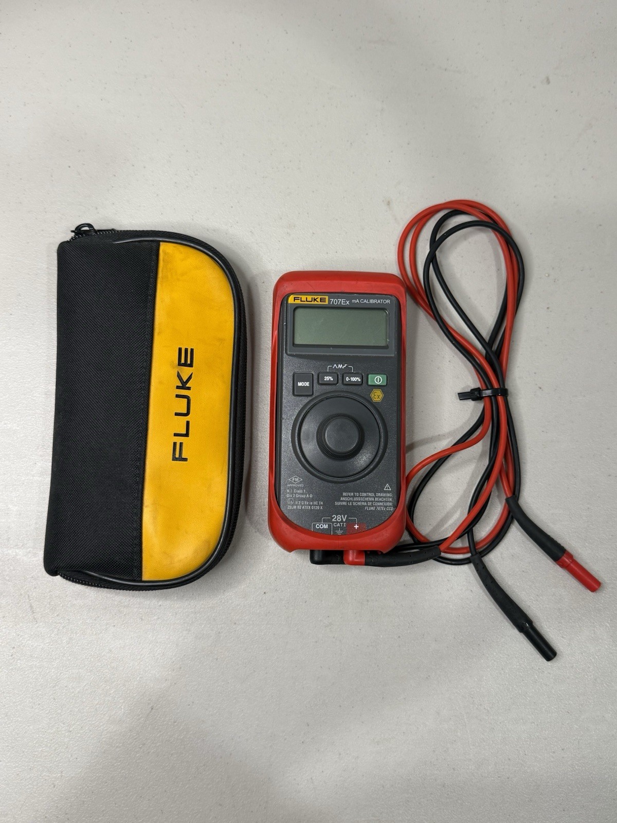 Fluke 707Ex Instrinsically Safe Loop Calibrator With Accessories- TESTED!