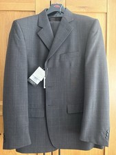 Men’s Suit Grey/Brown Check. New With Tags. Never Worn.