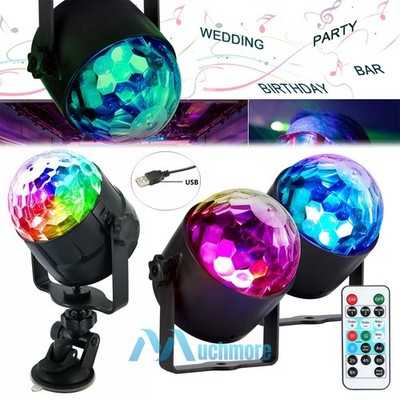 LOT Stage Light Effect Club DJ Disco Party RGB Crystal Magic Ball LED Projector