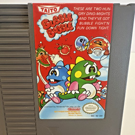 Bubble Bobble Nintendo NES 1988 Tested Cartridge, Manual, Original Sleeve