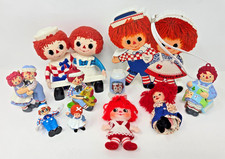 Mixed Item LOT Vintage Raggedy Ann & Andy Collectibles Plush Doll Figurine Radio