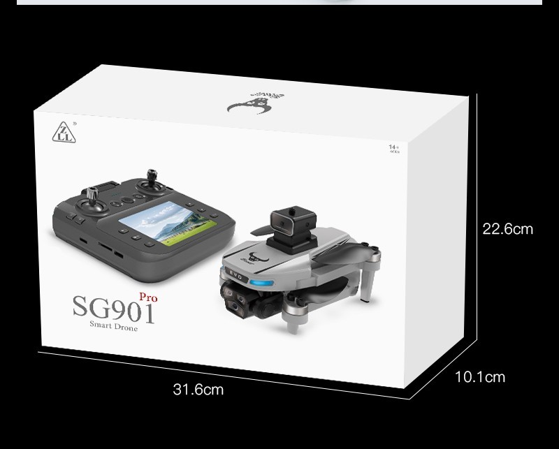 ZLL SG901 Pro Drone FPV 4K Camera 360° Obstacle Avoidance Foldable  Quadcopter