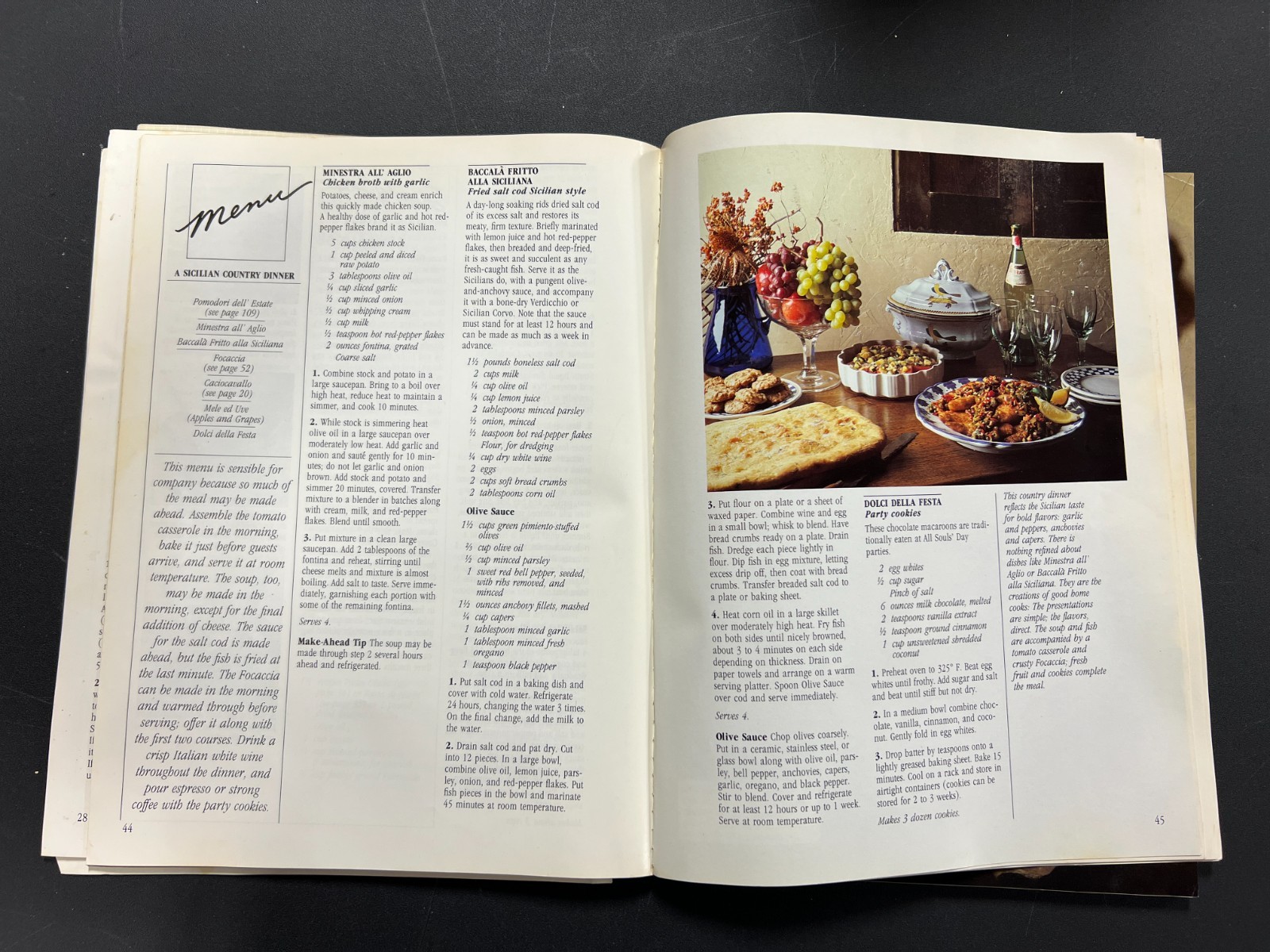 Sicily Souvenir Sicilia Apron,Mitt, Pot Holder & 4  VTG  Italian Cook Books