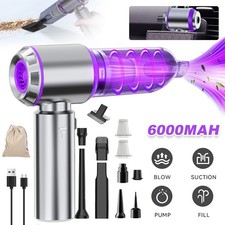 Mini Handstaubsauger 3 in 1 Nass & Trocken Akku Kabellos Auto Büro Haus 16000Pa