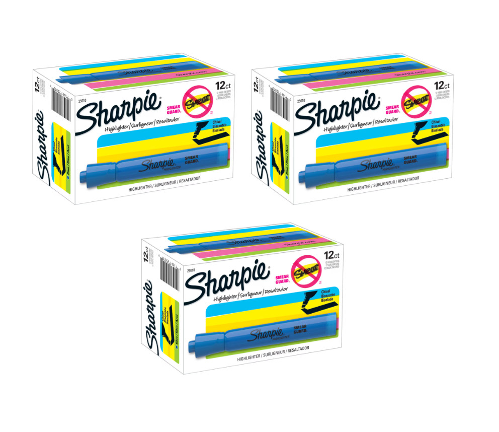 Chisel Tip Blue Dozen/box 25010