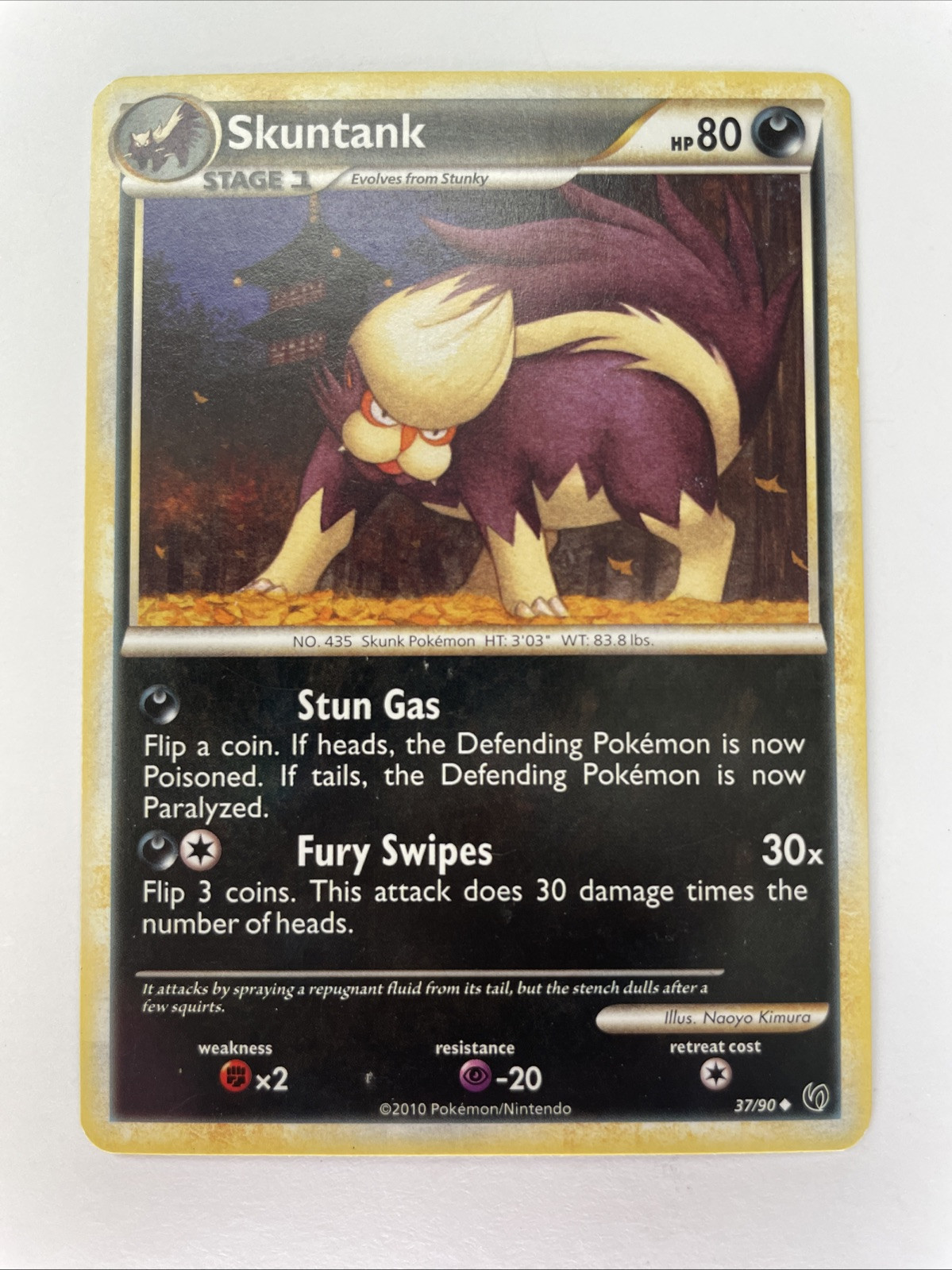 Skuntank 37/90 Undaunted Regular LP | Pokémon TCG