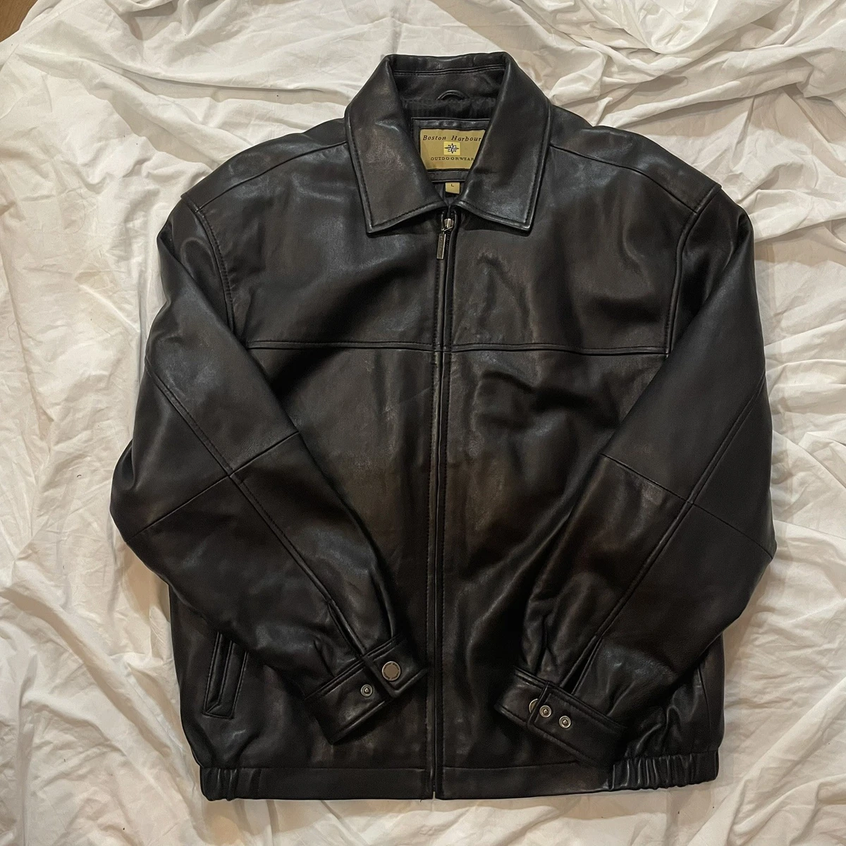 【90s Boston Harbour】 レザージャケット 90s Boston Harbour】 レザージャケット 90s Boston Harbour】 レザー