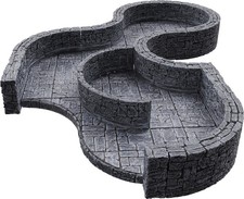 WZK16516 Wizkids/NECA WarLock Tiles: Dungeon Tile III - Curves