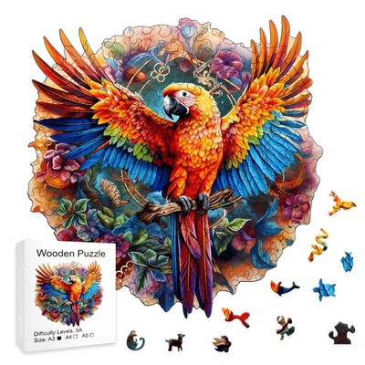 Schönes Kolibri Holzpuzzle - Kreative Dekoration & Geschenk