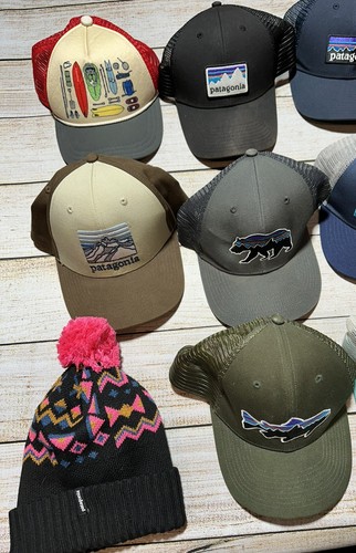 Patagonia Hat Lot Of 12 Outdoor Mesh SnapBack Hat Beanie Hiking Pataloha - Picture 6 of 6