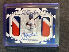 2024 Panini Flawless Gold RONNY MAURICIO #1/15 Prominent Patch Auto NY Mets