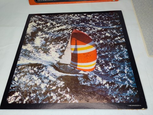 🆕🧩DOUBLE SIDE PUZZLE - Shmuzzle Puzzle Sailboat 1982 UN-USED opened SEE PICS📸 - Picture 16 of 24