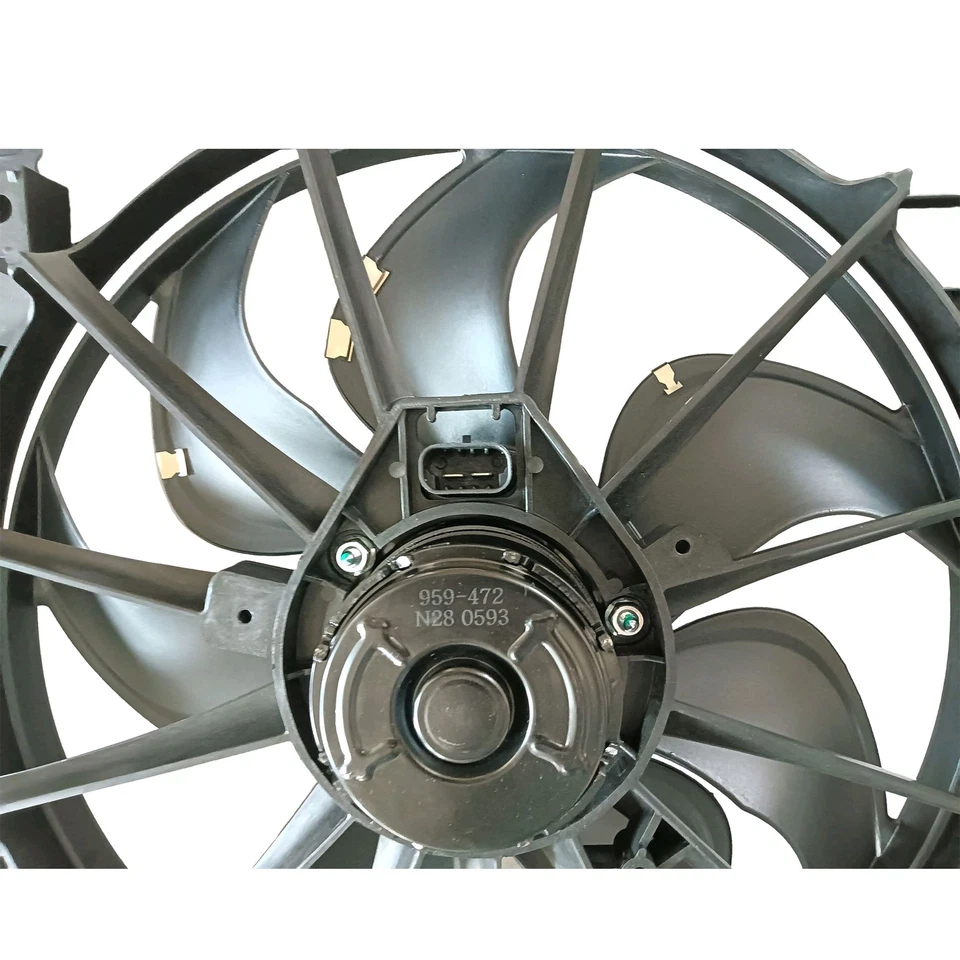 Dual Radiator Cooling Fan Assembly 00-05 For Buick LeSabre Pontiac Bonneville - Image 3 of 4